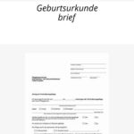 Geburtsurkunde beantragen MÃ¼nster: Kostenlose Vorlagen und Downloads