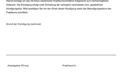 KÃ¼ndigung in Insolvenzzeit: Muster fÃ¼r Arbeitnehmer zum Download