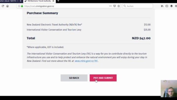 Neuseeland Visum: Antragsformular online beantragen