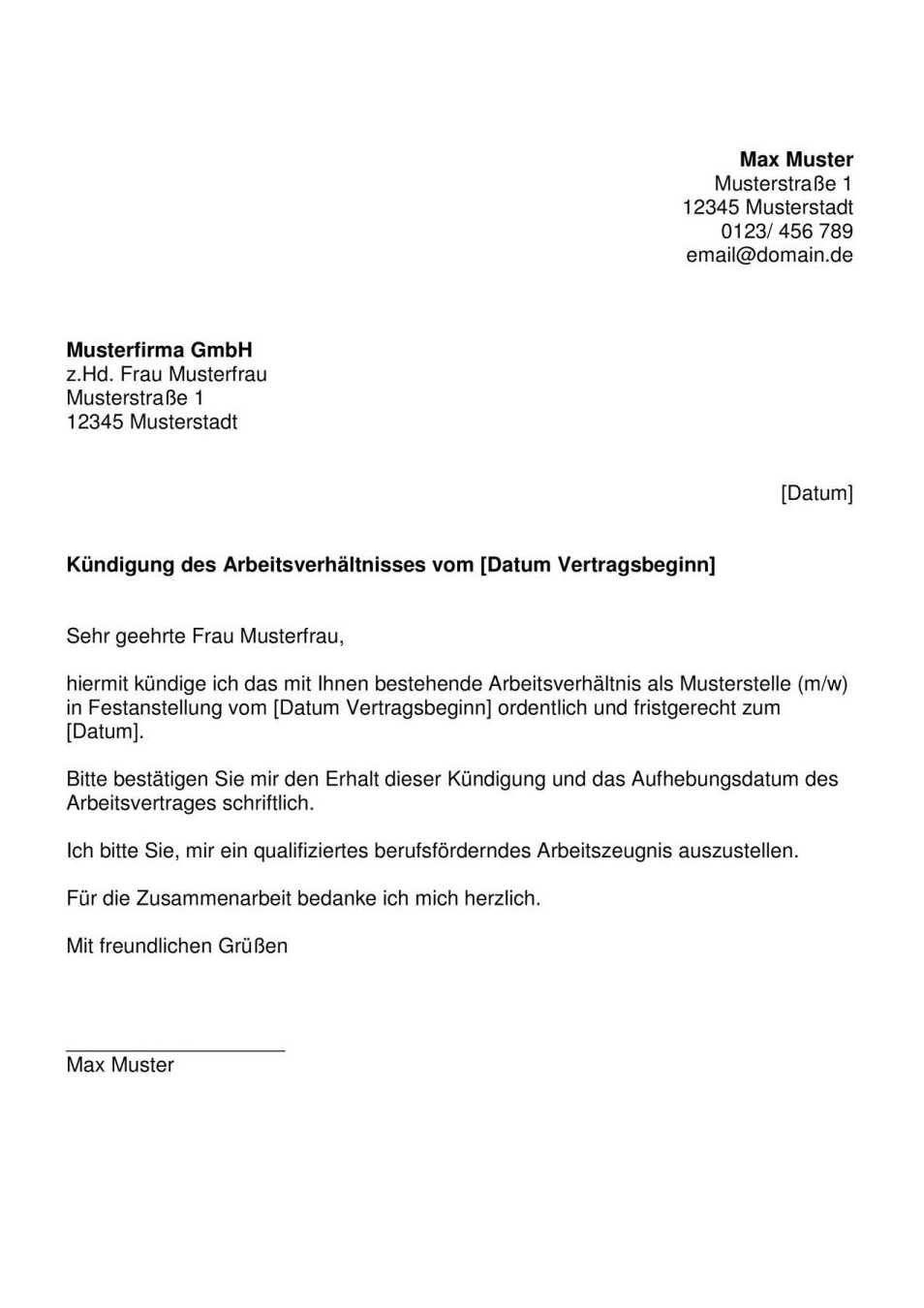 KÃ¼ndigung zur Unzeit: Alles, was Sie wissen mÃ¼ssen + Gratis Download!