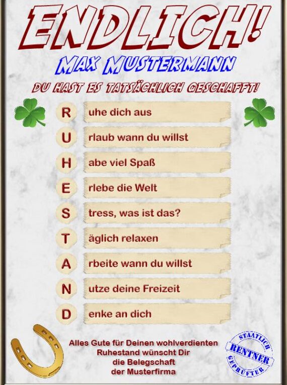 Muster-KÃ¼ndigung fÃ¼r den Renteneintritt: Kostenlose Vorlage zum Download - Einfach und schnell!