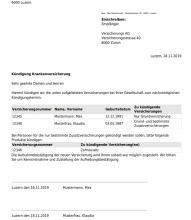 KÃ¼ndigung Dienstleistungsvertrag Vorlage Word - Kostenlose Vorlage zum Download