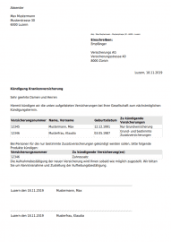 KÃ¼ndigung Dienstleistungsvertrag Vorlage Word - Kostenlose Vorlage zum Download