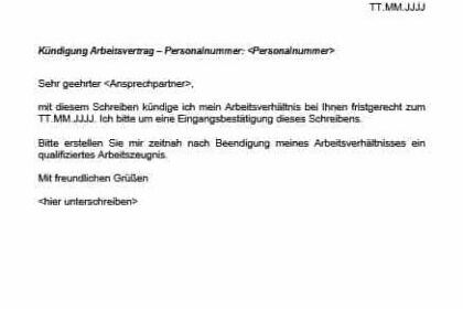 Mustervorlage für mündliche Kündigung des Arbeitnehmers: Kostenlose PDF-Vorlage zum Download Mustervorlage für mündliche Kündigung des Arbeitnehmers: Kostenlose PDF-Vorlage zum Download