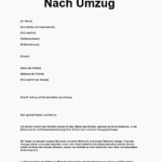 Kündigung wegen Umzug in ein anderes Bundesland: Vorlage zum sofortigen Download verfügbar Kündigung wegen Umzug in ein anderes Bundesland: Vorlage zum sofortigen Download verfügbar