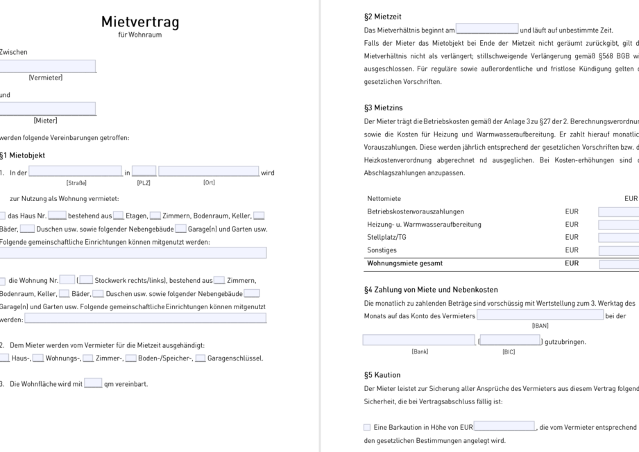 KÃ¼ndigung eines befristeten Mietvertrags: Kostenlose Vorlage zum Download