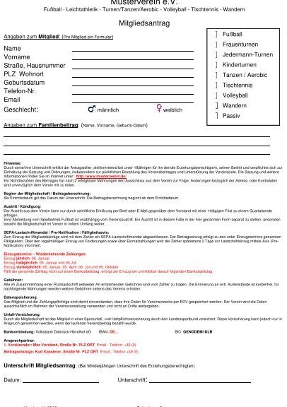 KÃ¼ndigung Verein Schreiben: Kostenlose Vorlage zum Herunterladen.