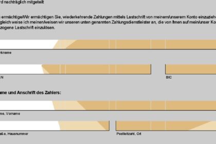 Gratis KÃ¼ndigung SEPA Lastschrift Vordruck zum Download - Einfach und unkompliziert!