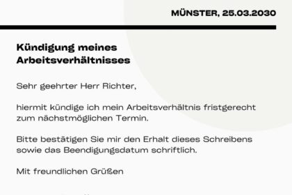 KÃ¼ndigung Deutscher Mieterbund: Gratis Musterformular zum Download bereit